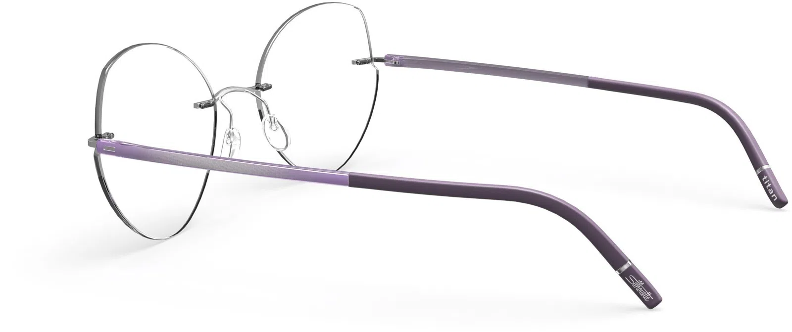 Silhouette The Wave Color Groove Demo Rimless 5567 Eyeglasses - view 32
